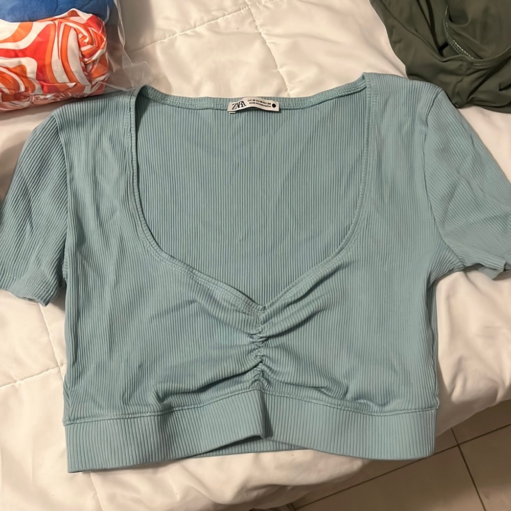 ZARA blue top